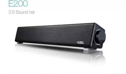 F&D E200 3 W Portable Laptop/Desktop Speaker (Black, Stereo Channel) F&D E200 3 W Portable Laptop/Desktop Speaker (Black, Stereo Channel)